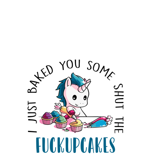 Shut the fuckupcakes minta fehér pólón