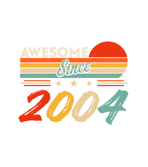 Awesome since 2004 minta fehér pólón