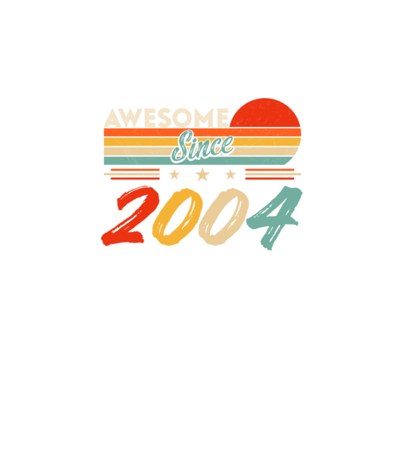Awesome since 2004 minta fekete pólón
