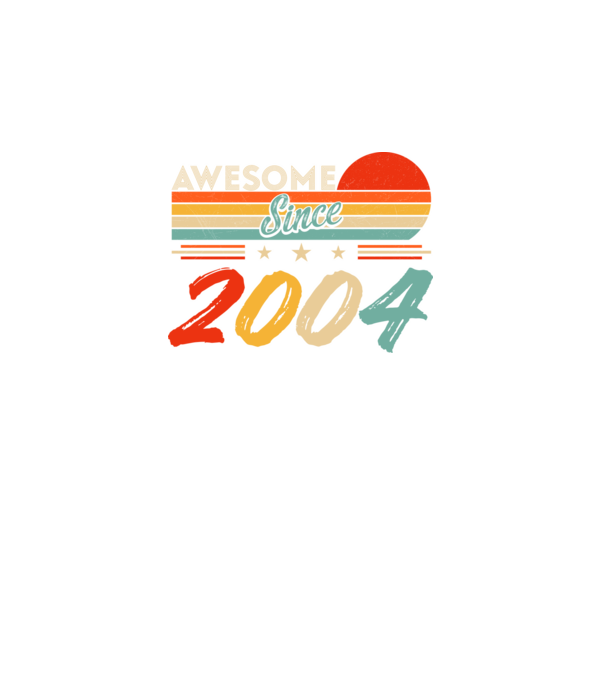 Awesome since 2004 minta fekete pólón