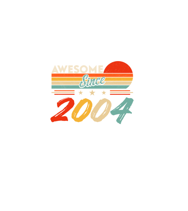 Awesome since 2004 minta fekete pólón