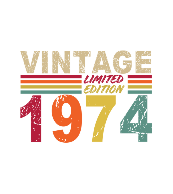VINTAGE 1974 minta fehér pólón
