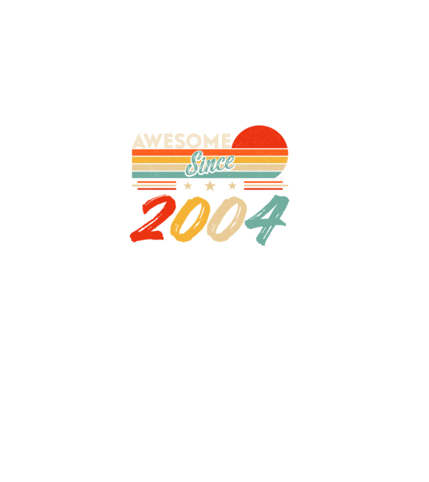 Awesome since 2004 minta fekete pólón