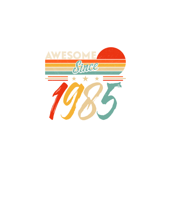 Awesome since 1985 minta fekete pólón