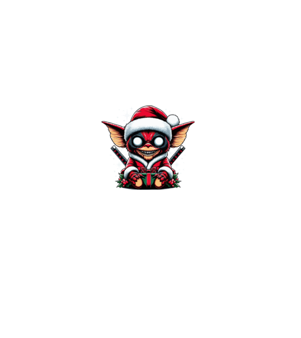 Gremlin minta farmerkék pólón