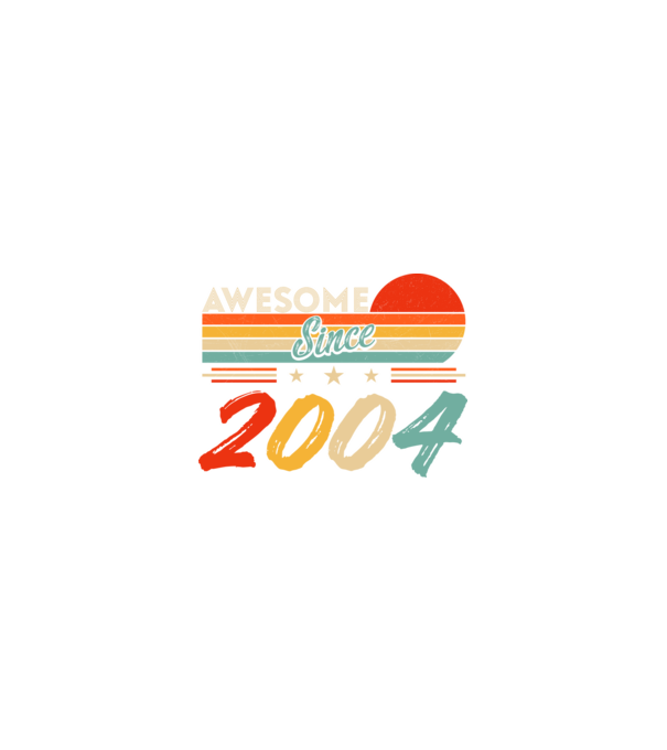 Awesome since 2004 minta homokszín pólón