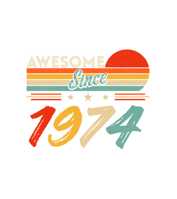 Awesome since 1974 minta fehér pólón