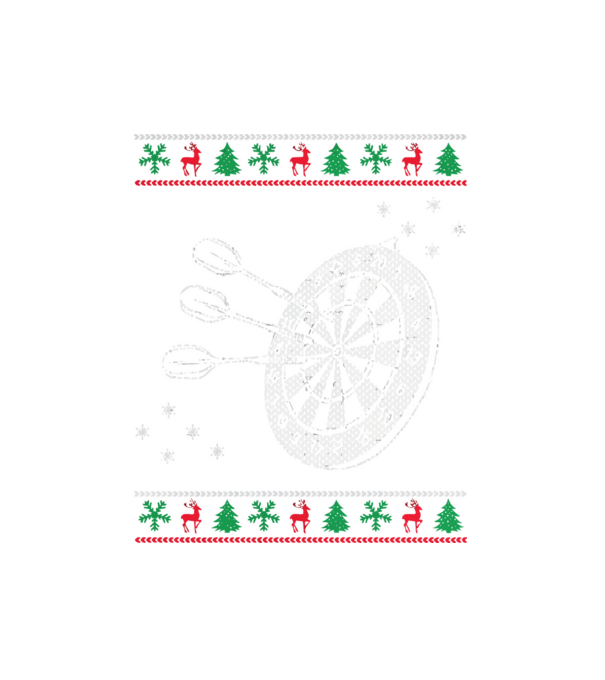dartschristmas minta fehér pólón