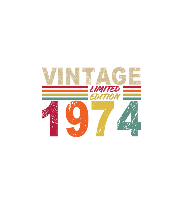 VINTAGE 1974 minta fehér pólón