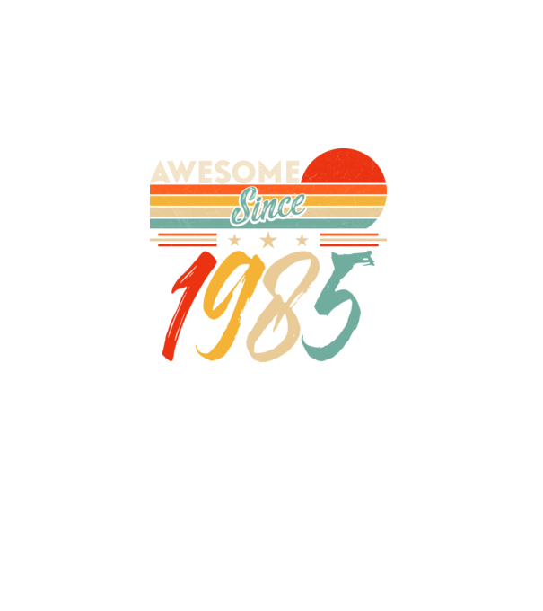 Awesome since 1985 minta fekete pólón