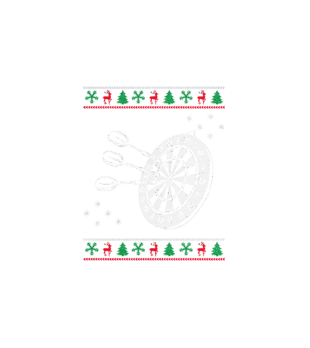 dartschristmas minta fehér pólón
