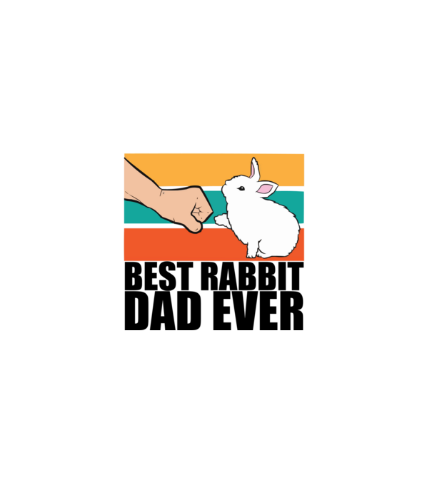 Best rabbit dad minta fehér pólón