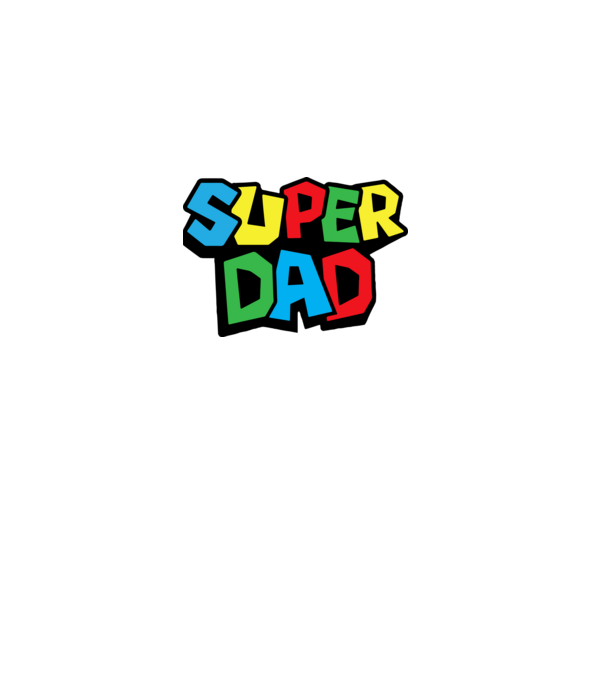 Super Dad minta fehér pólón