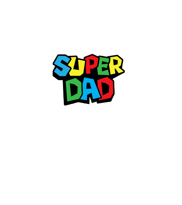 Super Dad minta fehér pólón