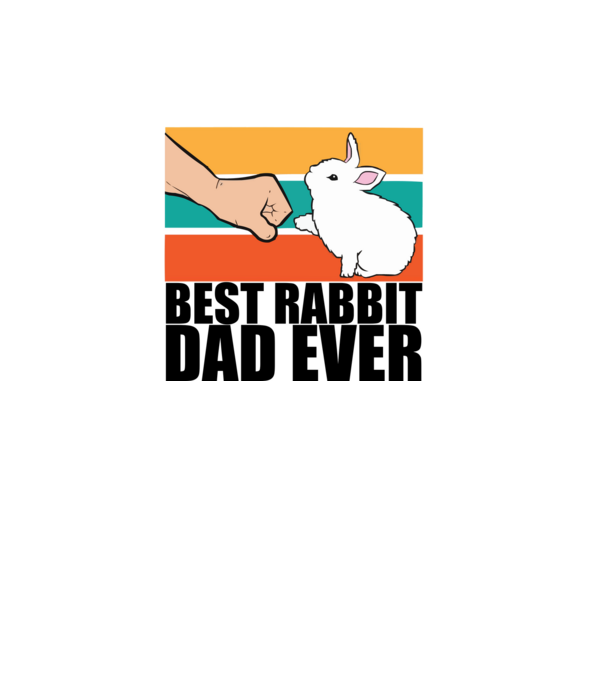 Best rabbit dad minta fehér pólón