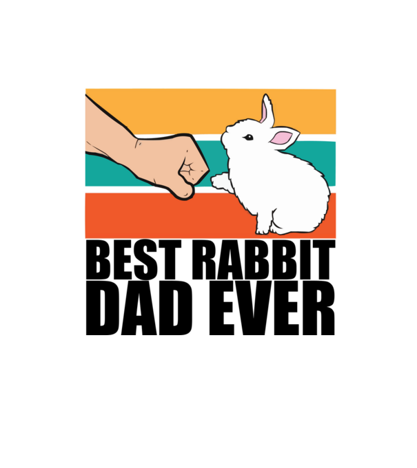 Best rabbit dad minta homokszín pólón