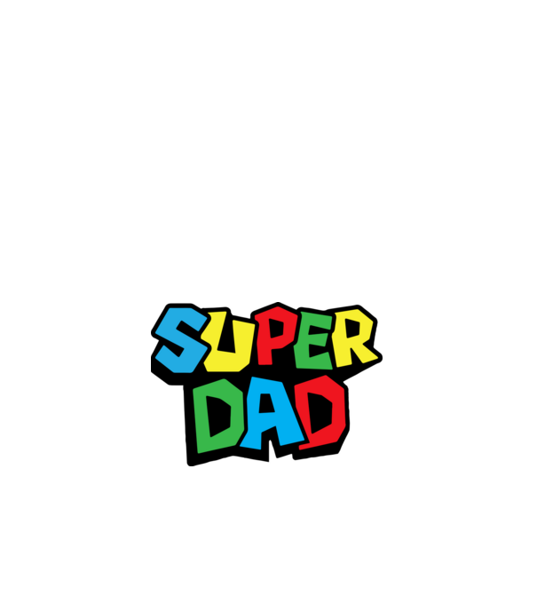Super Dad minta fehér pólón