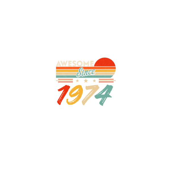Awesome since 1974 minta királykék pólón