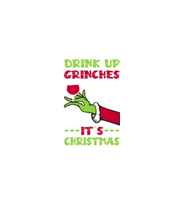 Drink up Grinches, It's Christmas minta szürke pólón