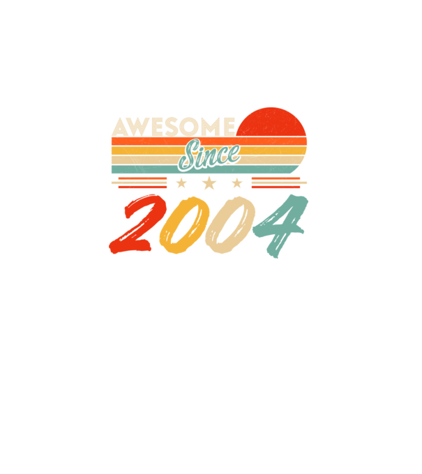 Awesome since 2004 minta fekete pólón