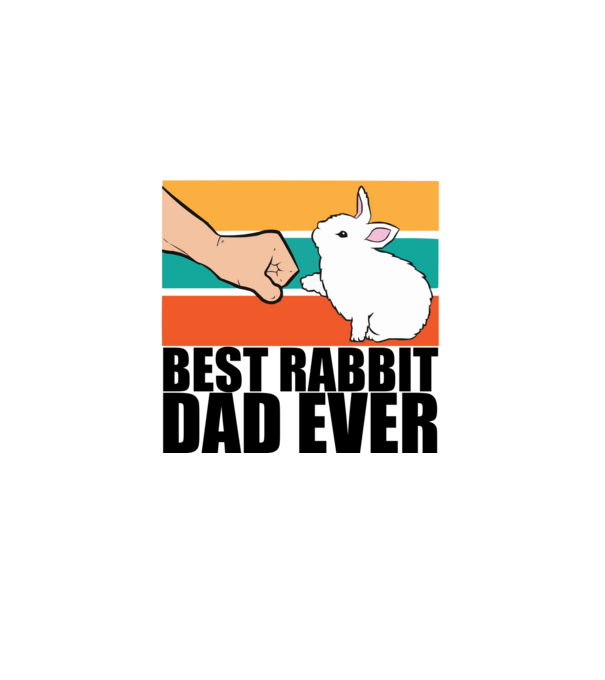 Best rabbit dad minta fehér pólón