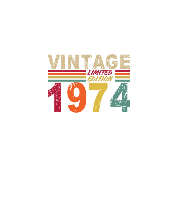 VINTAGE 1974 minta fekete pólón