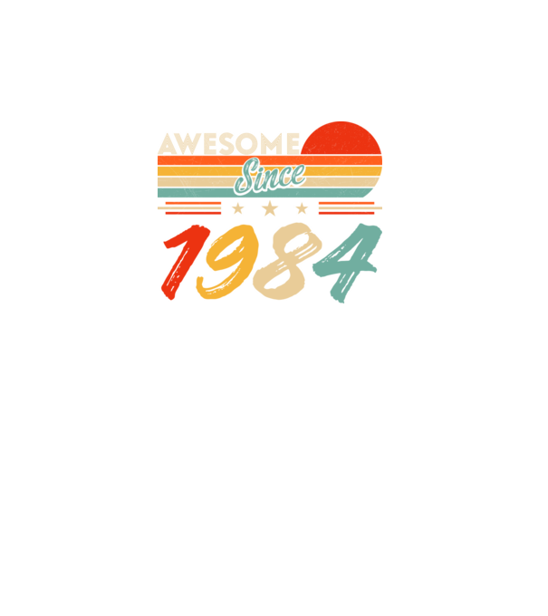 Awesome since 1984 minta fekete pólón
