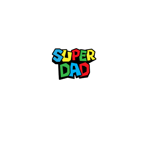 Super Dad minta királykék pólón