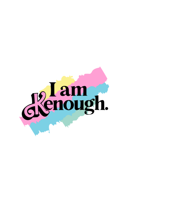 I am Kenough minta világoskék pólón