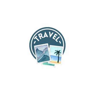 travel minta fehér pólón