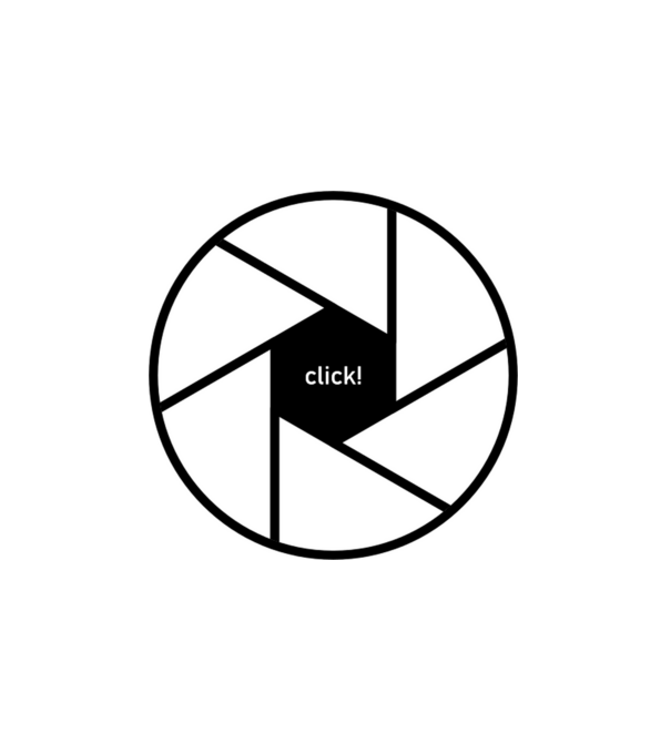 click! minta fehér pólón