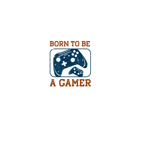 born to be a gamer minta fehér pólón
