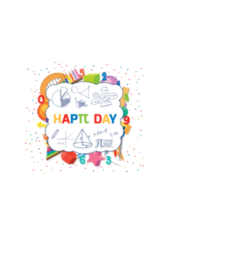 Hapπ Day minta fehér pólón