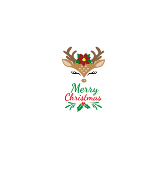 Merry Christmas - Boldog karácsonyt minta fehér pólón
