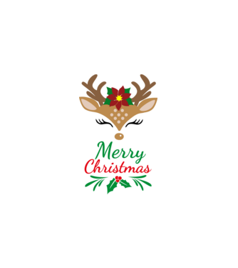 Merry Christmas - Boldog karácsonyt minta fehér pólón