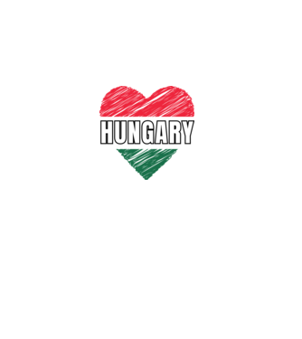 Hungary, Magyar szív, Hajrá Magyarok! minta fekete pólón