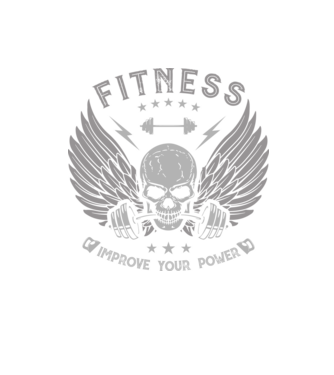 Fitness minta, Gyúrós minta koponyával, Minta konditerembe minta homokszín pólón