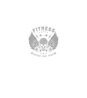 Fitness minta, Gyúrós minta koponyával, Minta konditerembe minta királykék pólón