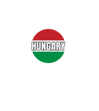 Hungary, Szurkolói design minta fekete pólón