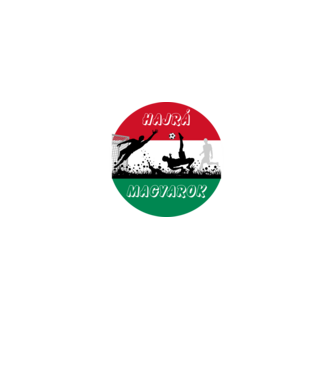 Hajrá Magyarok! Hungary, magyar válogatott, Foci eb minta királykék pólón