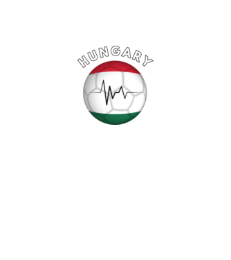 Focilabda, Hungary, Magyarország minta fehér pólón