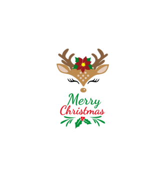 Merry Christmas - Boldog karácsonyt minta fehér pólón