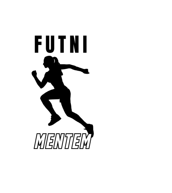 Futni mentem, futó minta nőknek minta világoskék pólón