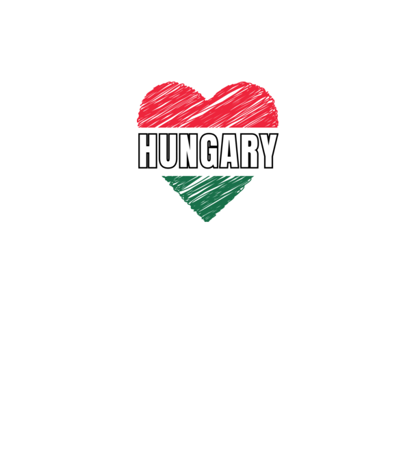 Hungary, Magyar szív, Hajrá Magyarok! minta fekete pólón