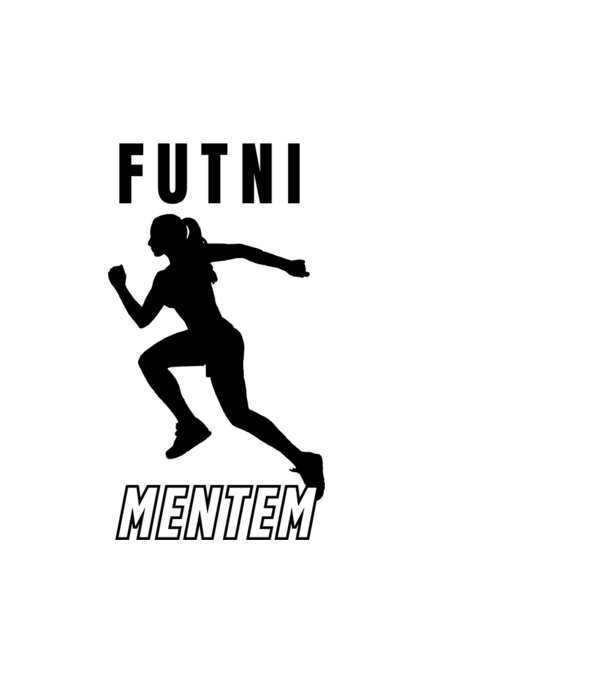 Futni mentem, futó minta nőknek minta fehér pólón