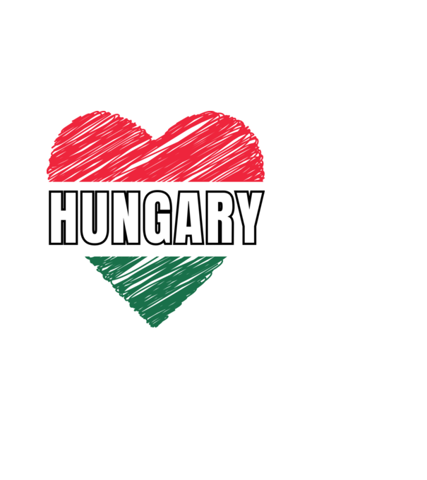 Hungary, Magyar szív, Hajrá Magyarok! minta fekete pólón