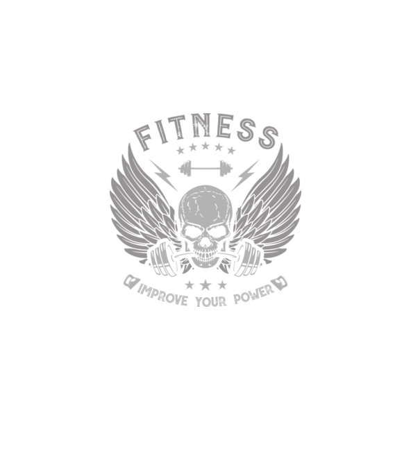 Fitness minta, Gyúrós minta koponyával, Minta konditerembe minta sötétkék pólón