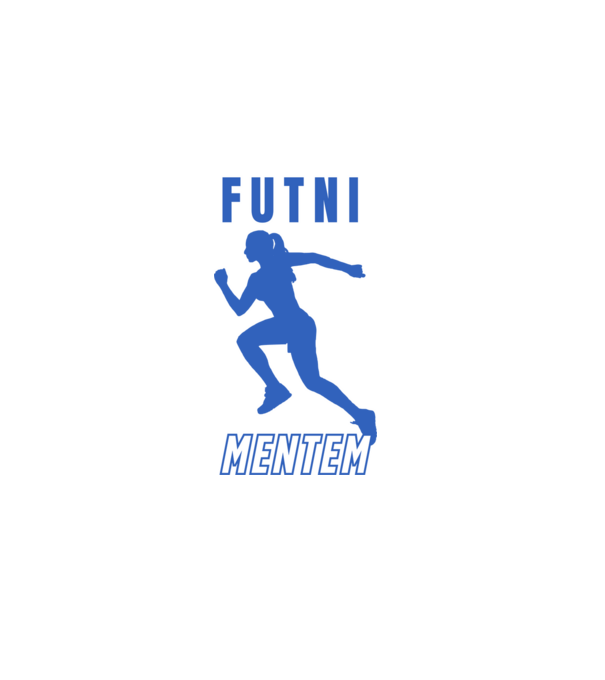 Futni mentem, futó minta nőknek minta fehér pólón