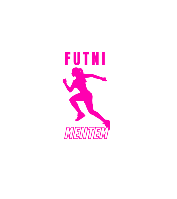 Futni mentem, futó minta nőknek minta sötétkék pólón
