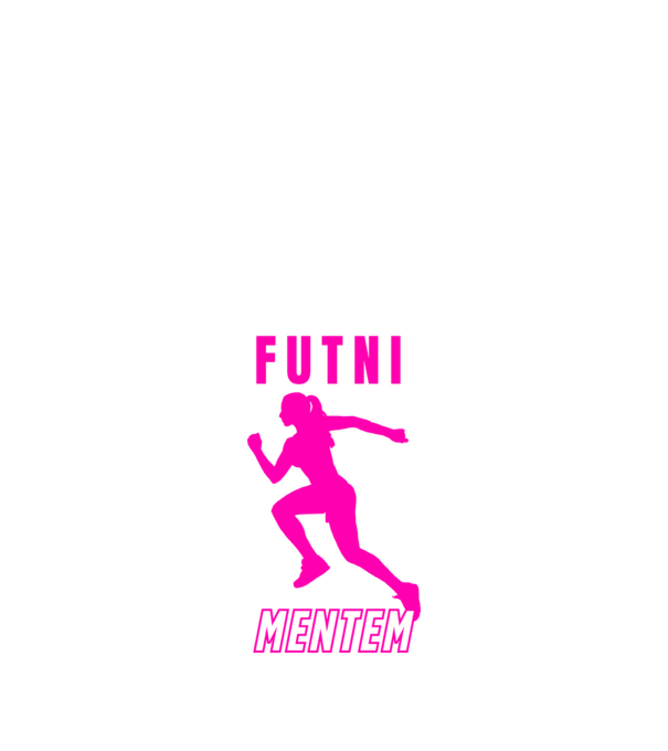 Futni mentem, futó minta nőknek minta fekete pólón